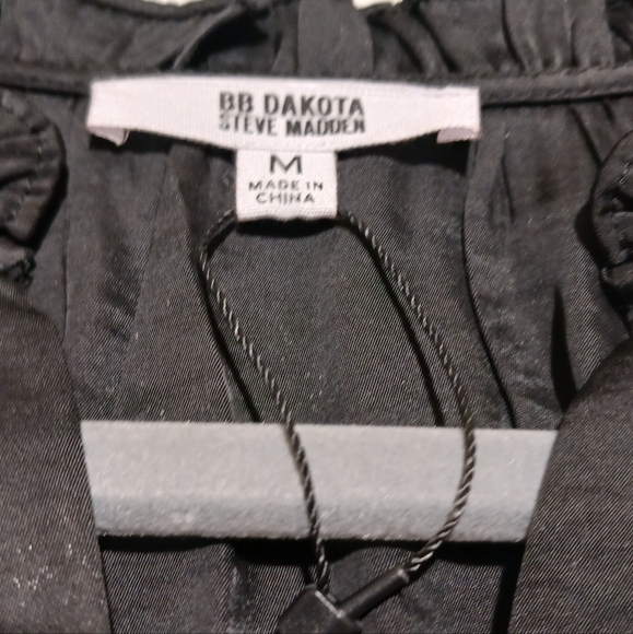 BB Dakota by Steve Madden Praire Dreams Satin Mini Blouson Dress - Picture 7 of 8